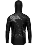 Camisa de Pesca TucunaFish Camuflagem Noturna com Capuz e Proteção UV50+
