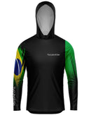 Camisa de Pesca TucunaFish Brasil com Capuz e Proteção UV50+