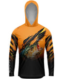 Camisa de Pesca TucunaFish Garra do Predador com Capuz e Proteção UV50+