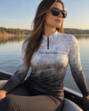 Camisa de Pesca Feminina Black Ice com Proteção UV50+