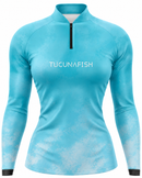 Camisa de Pesca Feminina Horizonte Azul com Proteção UV50+