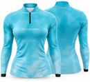Camisa de Pesca Feminina Horizonte Azul com Proteção UV50+