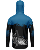 Camisa de Pesca TucunaFish Golpe Fatal com Capuz e Proteção UV50+