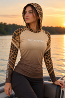 Camisa de Pesca Feminina Predadora com Capuz e Proteção UV50+