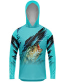 Camisa de Pesca TucunaFish Rastro de Caça com Capuz e Proteção UV50+