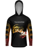 Camisa de Pesca TucunaFish Olho do Predador com Capuz e Proteção UV50+