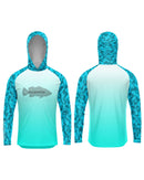 Camisa de Pesca TucunaFish Blue Hunter com Capuz e Proteção UV50+