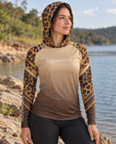 Camisa de Pesca Feminina Predadora com Capuz e Proteção UV50+