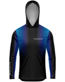 Camisa de Pesca TucunaFish Prisma Azul com Capuz e Proteção UV50+