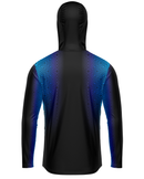 Camisa de Pesca TucunaFish Prisma Azul com Capuz e Proteção UV50+