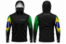 Camisa de Pesca TucunaFish Brasil com Capuz+Bandana e Proteção UV50+