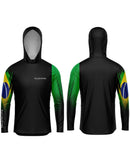 Camisa de Pesca TucunaFish Brasil com Capuz e Proteção UV50+