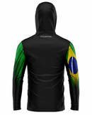 Camisa de Pesca TucunaFish Brasil com Capuz e Proteção UV50+