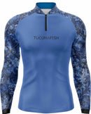 Camisa de Caça e Pesca Blue Camo com Proteção UV50+