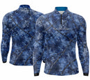 Camisa de Pesca e Caça Floresta Azul com Proteção UV50+