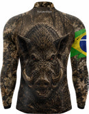 Camisa de Caça Javali Brasil com Proteção UV50+