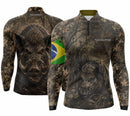 Camisa de Caça Javali Brasil com Proteção UV50+