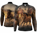Camisa Agro Raça Bruta com Proteção UV50+
