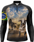 Camisa Agro Nelore Brasil com Proteção UV50+
