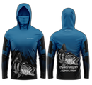 Camisa de Pesca TucunaFish Golpe Fatal com Capuz+Bandana e Proteção UV50+