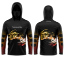 Camisa de Pesca TucunaFish Olho do Predador com Capuz+Bandana e Proteção UV50+