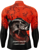 Camisa de Pesca TucunaFish Escama de Fogo com Proteção UV50+