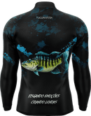 Camisa de Pesca TucunaFish Predador Azul com Proteção UV50+
