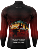 Camisa de Pesca TucunaFish Ataque Vermelho com Proteção UV50+