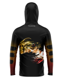 Camisa de Pesca TucunaFish Olho do Predador com Capuz+Bandana e Proteção UV50+