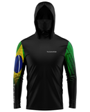 Camisa de Pesca TucunaFish Brasil com Capuz+Bandana e Proteção UV50+