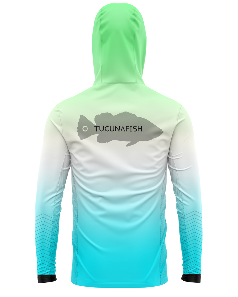 Camisa de Pesca TucunaFish Hydro Flow com Capuz+Bandana e Proteção UV50+