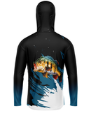 Camisa de Pesca TucunaFish Ataque Tucuna com Capuz e Proteção UV50+