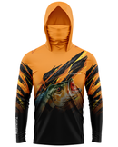 Camisa de Pesca TucunaFish Garra do Predador com Capuz+Bandana e Proteção UV50+