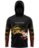 Camisa de Pesca TucunaFish Olho do Predador com Capuz+Bandana e Proteção UV50+