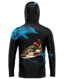 Camisa de Pesca TucunaFish Sombra do Rio com Capuz+Bandana e Proteção UV50+