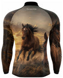 Camisa Agro Raça Bruta com Proteção UV50+