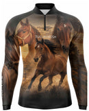 Camisa Agro Raça Bruta com Proteção UV50+