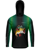 Camisa de Pesca TucunaFish Vortex com Capuz e Proteção UV50+