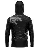 Camisa de Pesca TucunaFish Camuflagem Noturna com Capuz+Bandana e Proteção UV50+