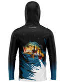 Camisa de Pesca TucunaFish Ataque Tucuna com Capuz+Bandana e Proteção UV50+
