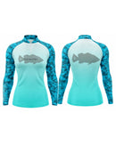 Camisa de Pesca Feminina Blue Hunter com Proteção UV50+