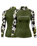 Camisa de Pesca Feminina Sniper Verde com Proteção UV50+