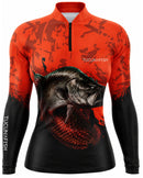 Camisa de Pesca Feminina Escama de Fogo com Proteção UV50+