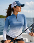 Camisa de Pesca Feminina Costa Azul com Proteção UV50+
