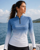 Camisa de Pesca Feminina Costa Azul com Proteção UV50+