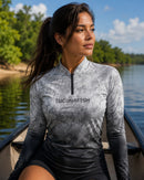 Camisa de Pesca Feminina Black Ice com Proteção UV50+
