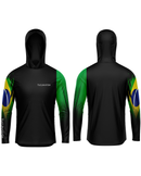 Camisa de Pesca TucunaFish Brasil com Capuz e Proteção UV50+