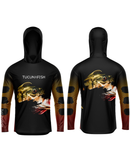 Camisa de Pesca TucunaFish Olho do Predador com Capuz e Proteção UV50+