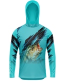 Camisa de Pesca TucunaFish Rastro de Caça com Capuz e Proteção UV50+