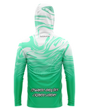 Camisa de Pesca TucunaFish Onda Verde com Capuz+Bandana e Proteção UV50+